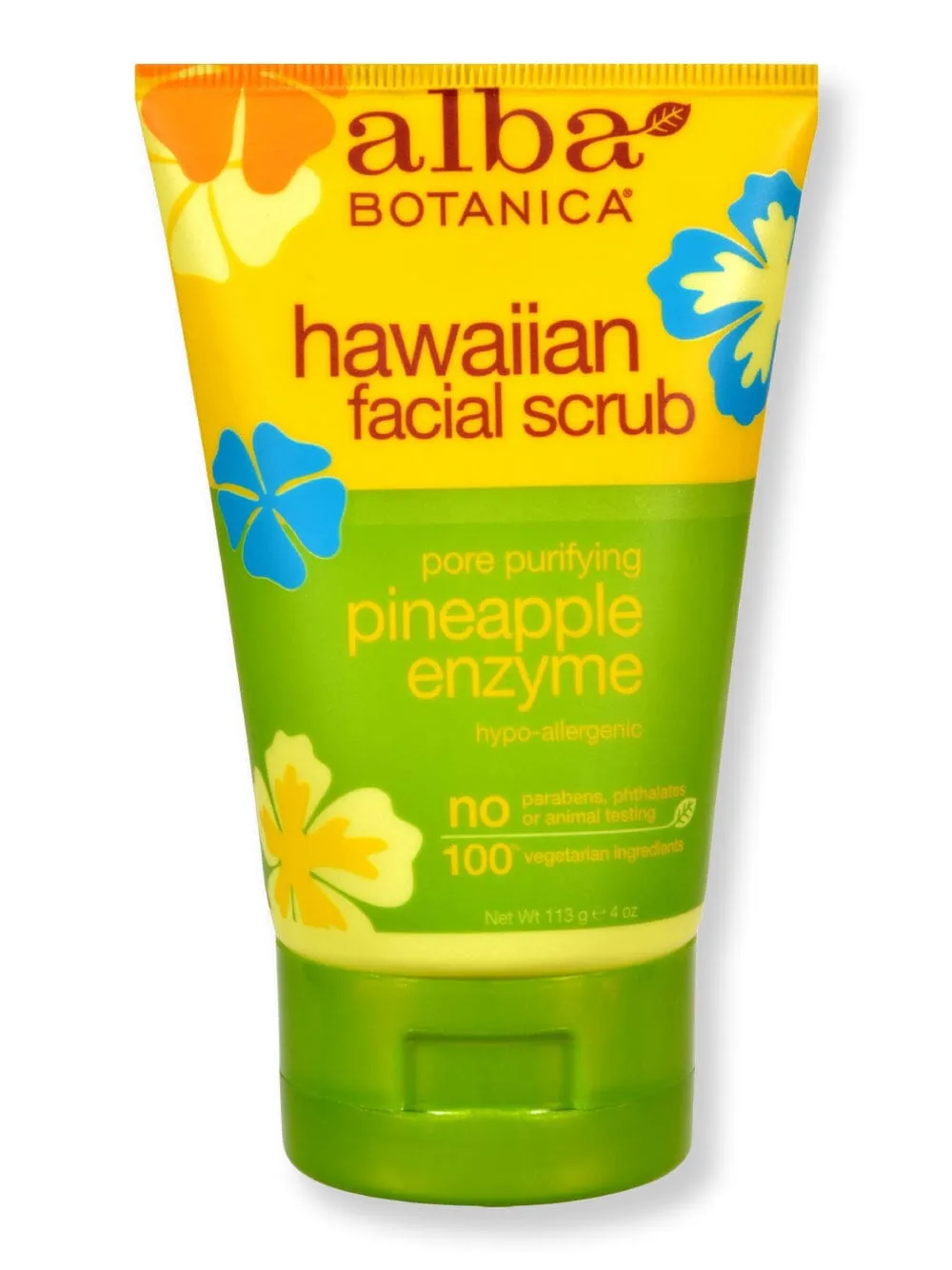 Alba Botanica Hawaiian Pineapple Enzyme Facial Scrub 4 fl oz