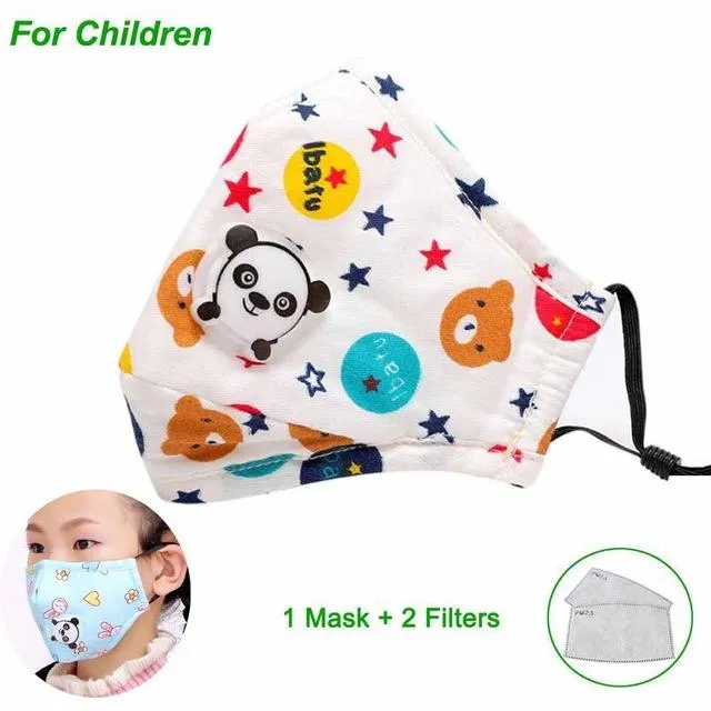 Anti Pollution PM2.5 Mouth Mask Dust Respirator Washable Reusable Masks Cotton Unisex Mouth Muffle for Allergy/Asthma/Travel