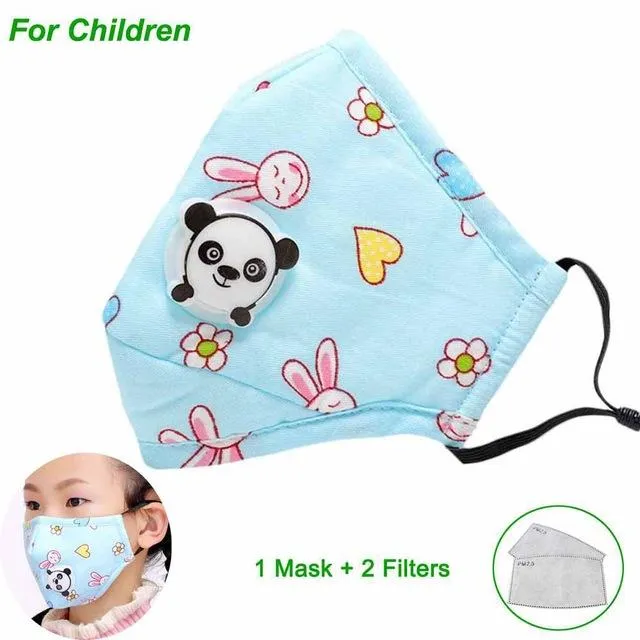 Anti Pollution PM2.5 Mouth Mask Dust Respirator Washable Reusable Masks Cotton Unisex Mouth Muffle for Allergy/Asthma/Travel