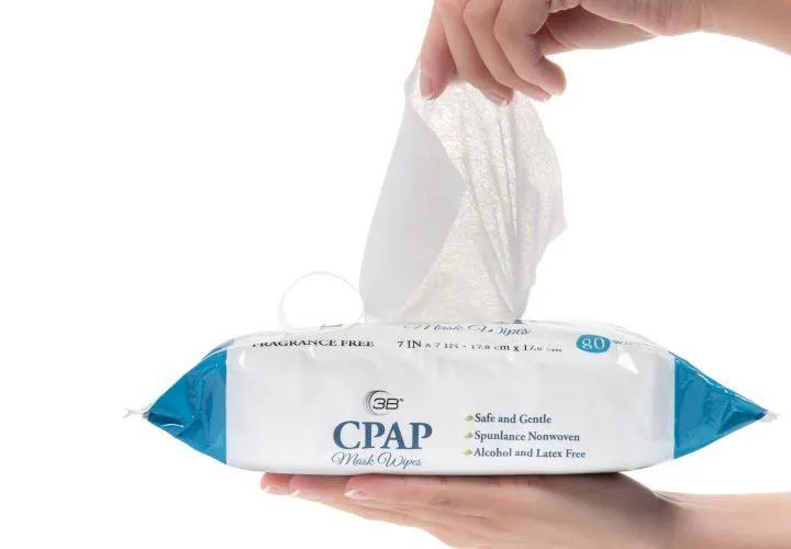 CPAP Wipes (Fragrance Free - Aloe) - 80/pack