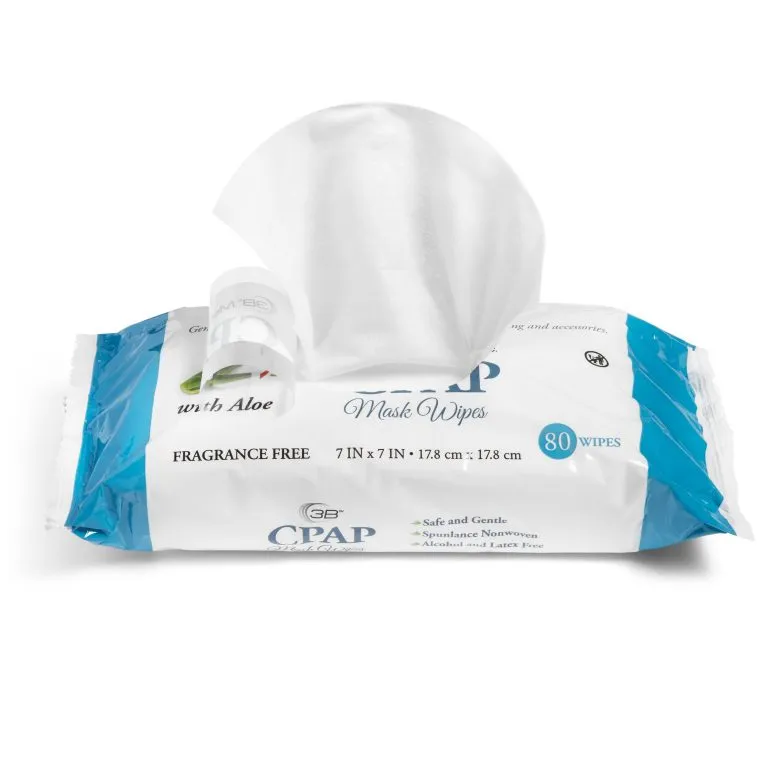 CPAP Wipes (Fragrance Free - Aloe) - 80/pack