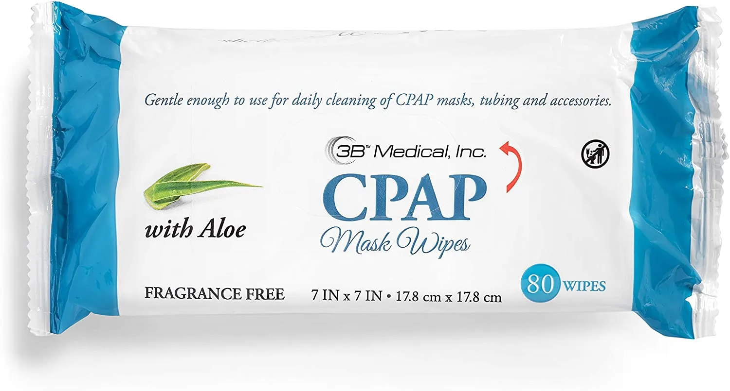 CPAP Wipes (Fragrance Free - Aloe) - 80/pack