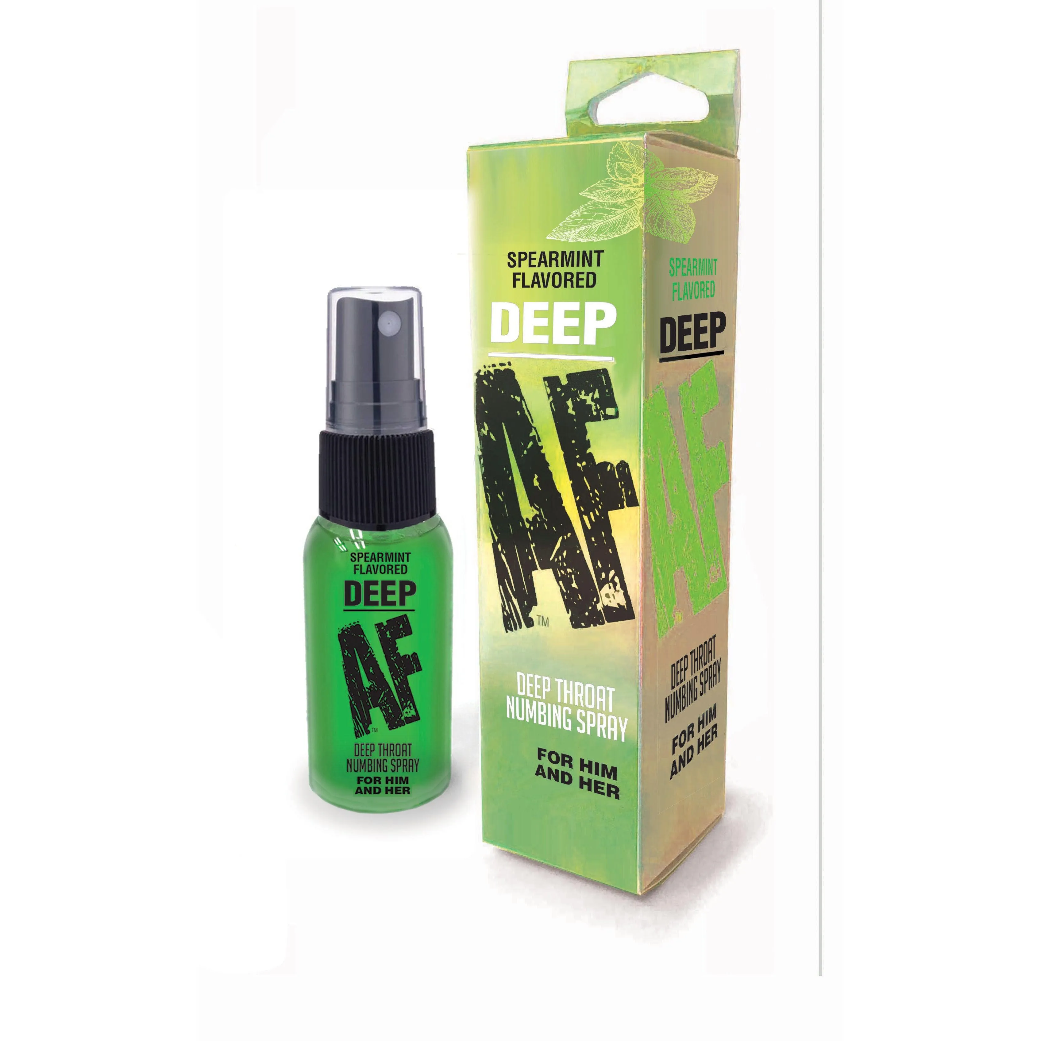 Deep Af - Spearmint Flavored Deep Throat Spray -  1 Oz