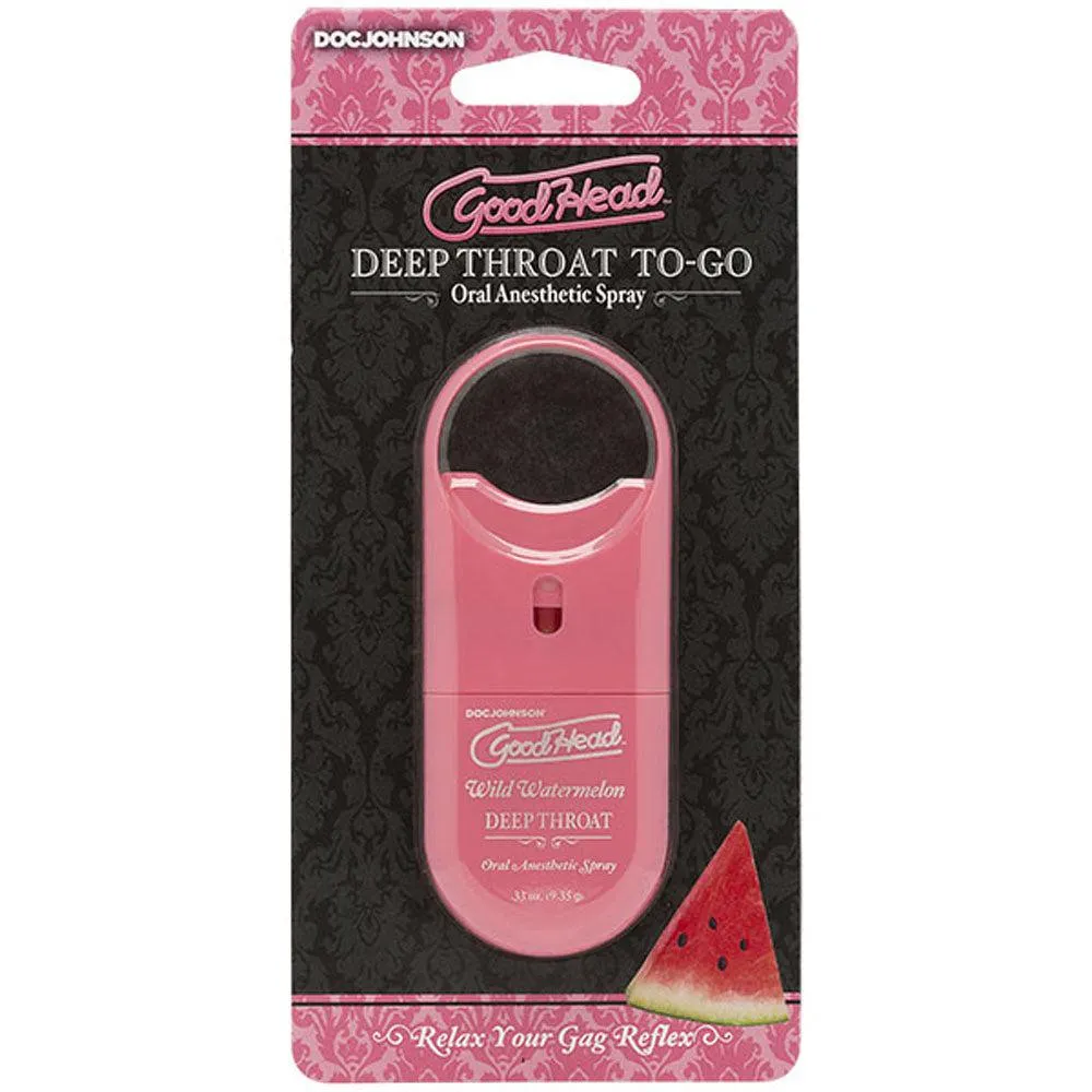 Goodhead - Deep Throat Spray to-Go - Wild  Watermelon - .33 Oz.