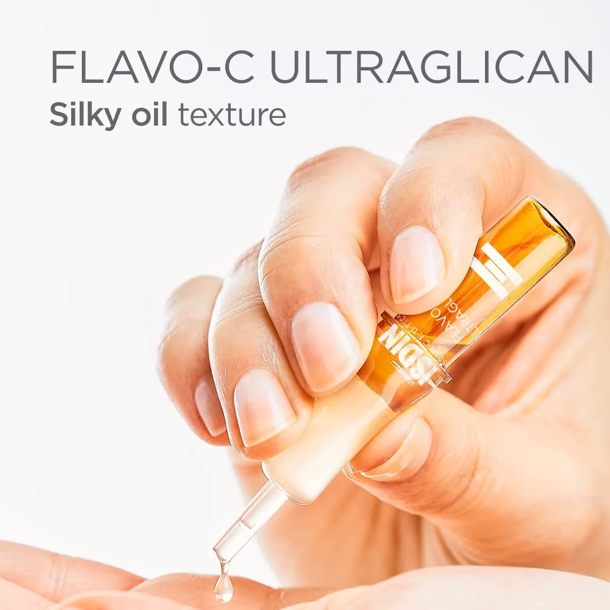 ISDIN Serum Ampoules Flavo-C Ultraglican, Vitamin C and Hyaluronic Acid, 30 ampoules