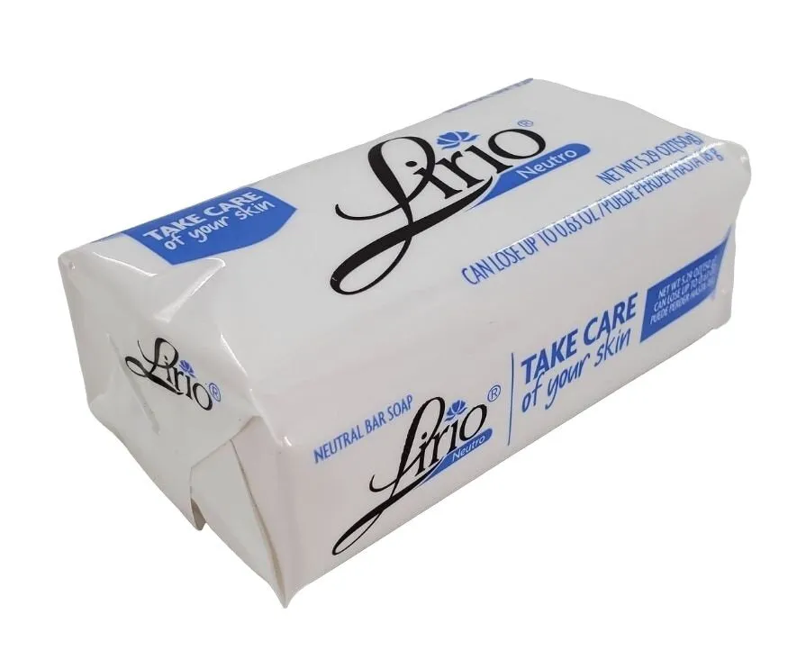 Lirio Neutro Jabon natural Bar soap 5.29OZ (150g) Pack of 1