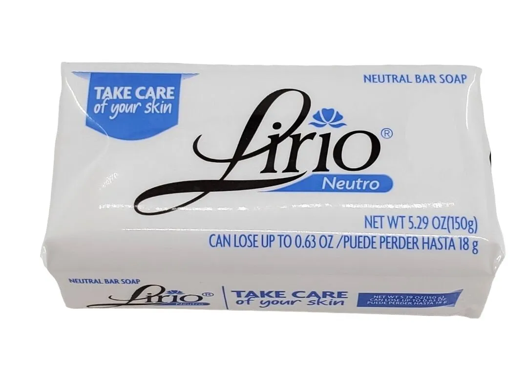 Lirio Neutro Jabon natural Bar soap 5.29OZ (150g) Pack of 1